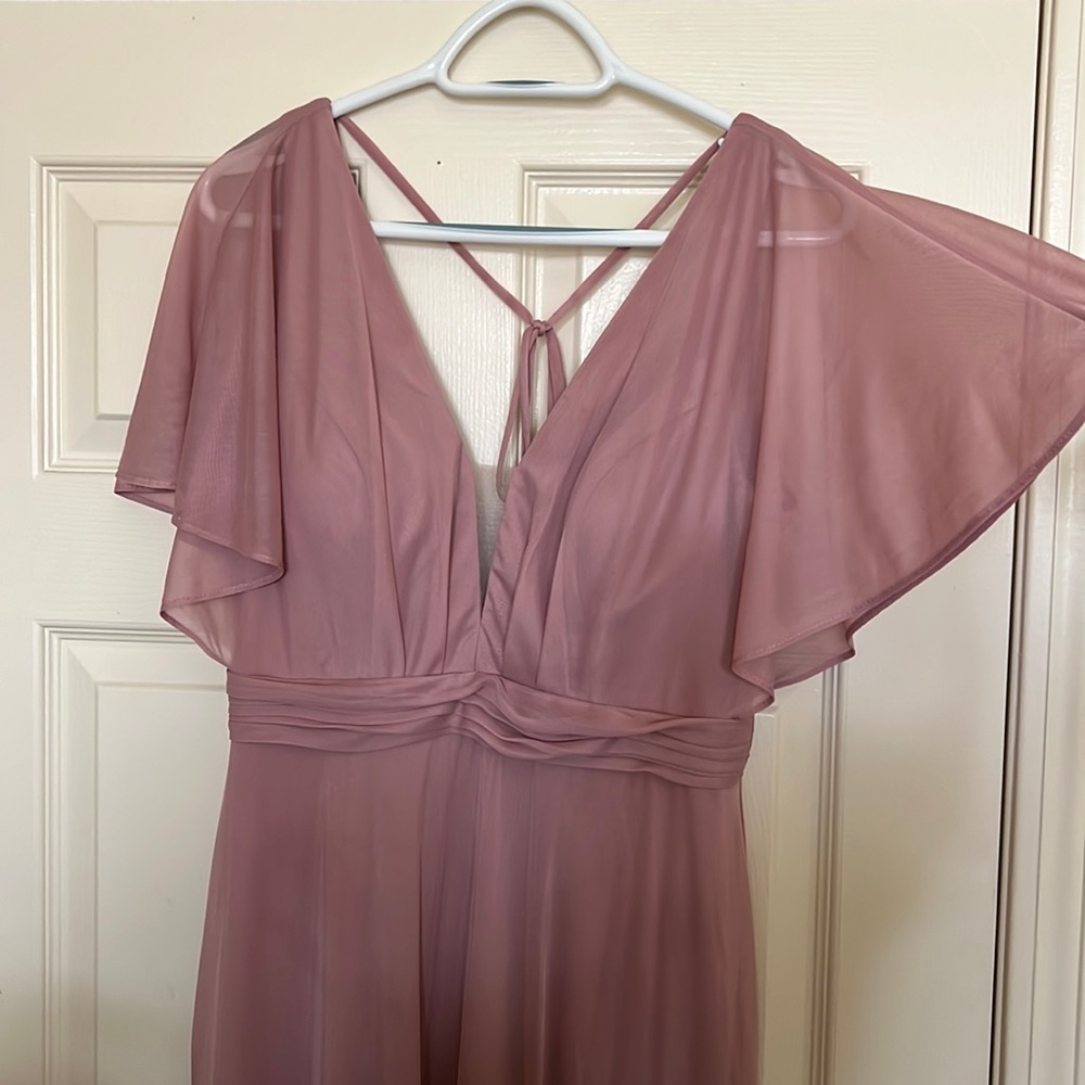 Azazie Tiara Dress in Dusty Rose